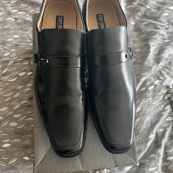 Stacy Adams Beau Black Moc Toe Loafer 